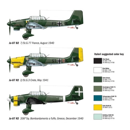 Italeri 1292 1/72 JU-87 B2/R2 Stuka