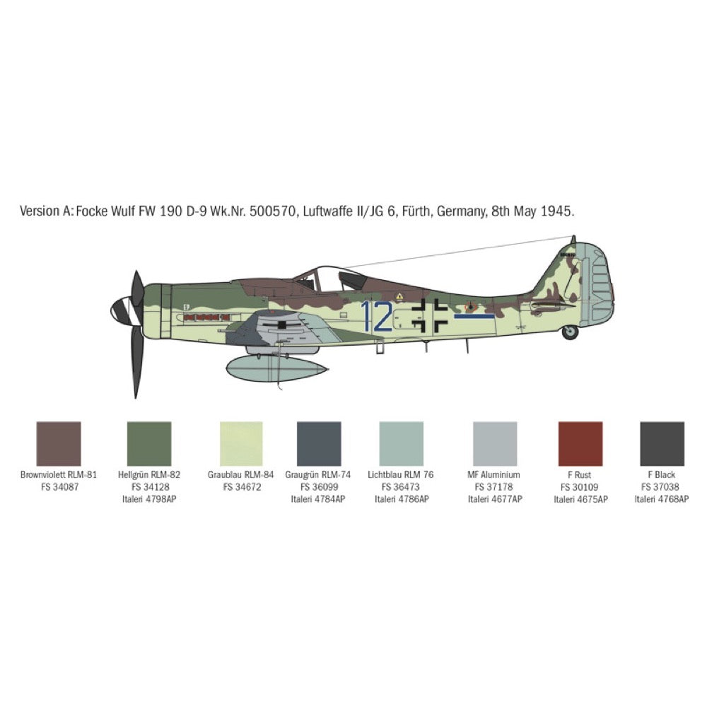 Italeri 1312 1/72 FW 190 D-9