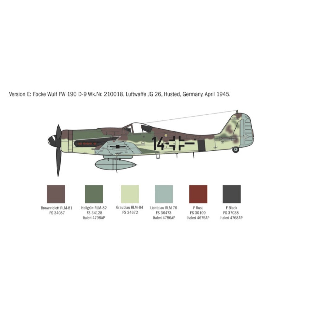 Italeri 1312 1/72 FW 190 D-9