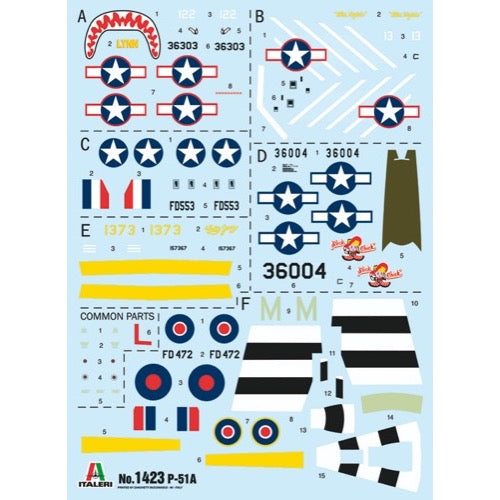 Italeri 1423S 1/72 P-51A Mustang