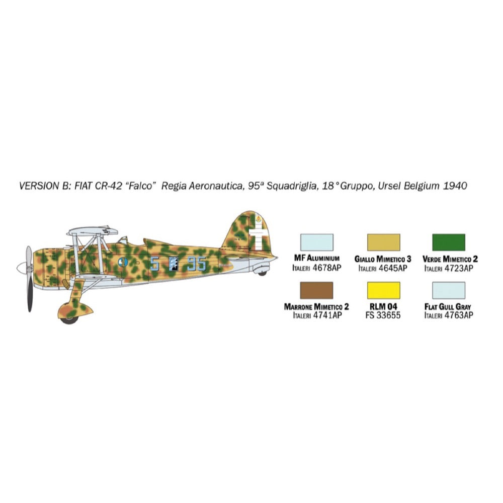 Italeri 1437 1/72 Fiat CR.42 Falco Battle of Britain