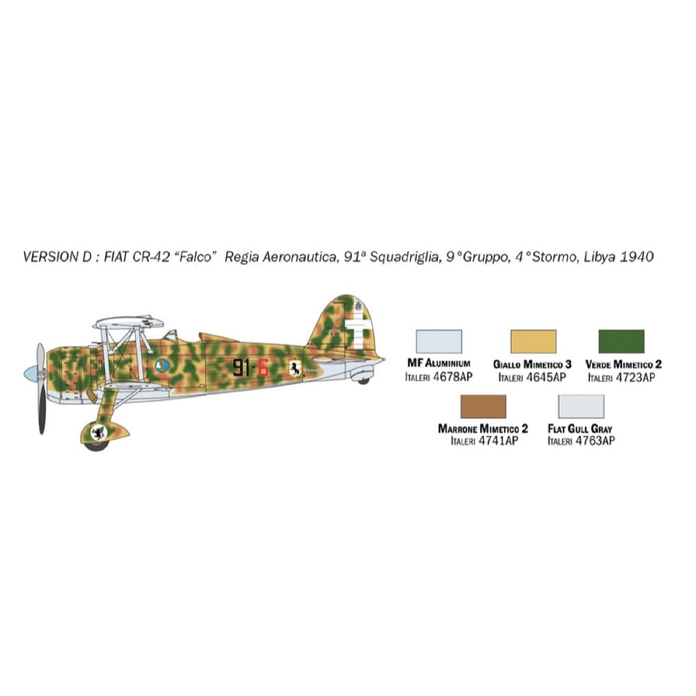 Italeri 1437 1/72 Fiat CR.42 Falco Battle of Britain