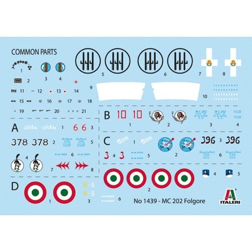 Italeri 1439 1/72 Mc 202 Folgore