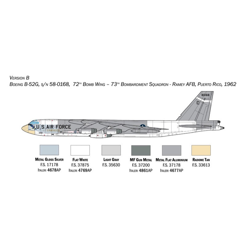 Italeri 1451 1/72 B-52G Stratofortress (Early Version)