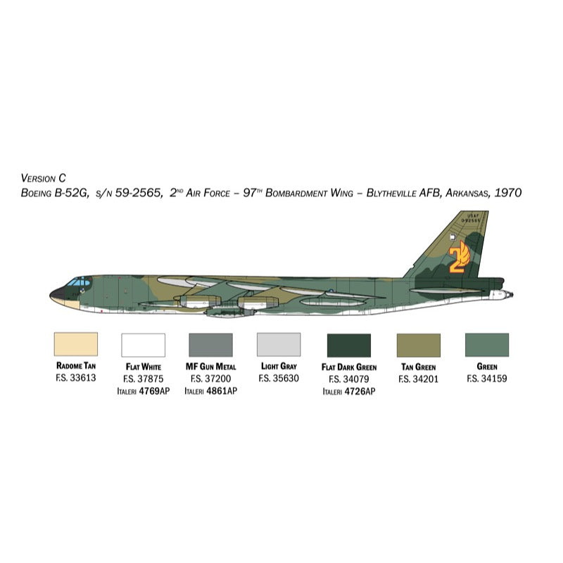 Italeri 1451 1/72 B-52G Stratofortress (Early Version)