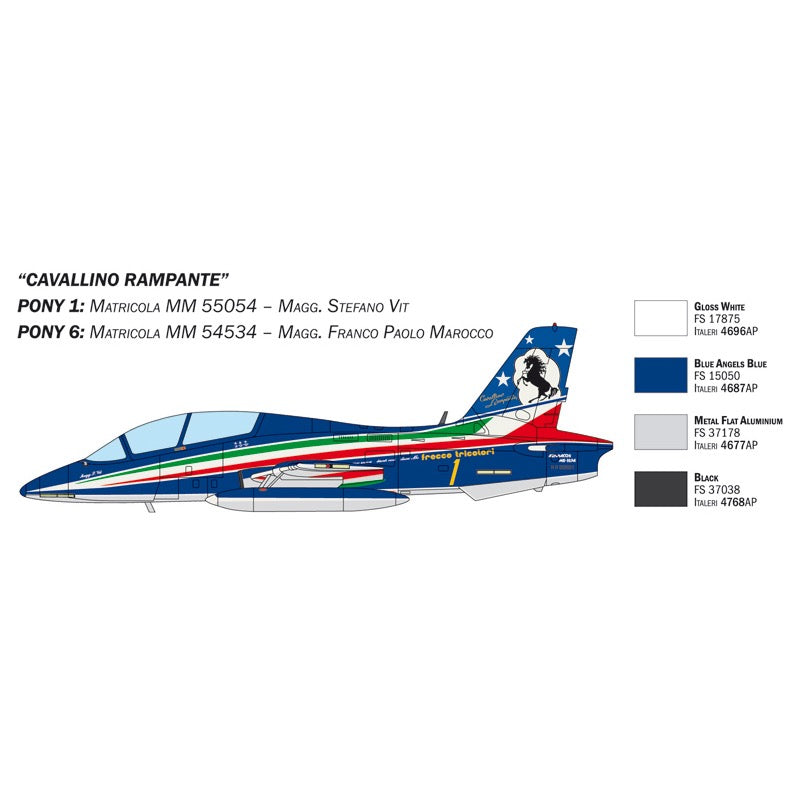 Italeri 1461S 1/72 Macchi MB 339 (3 Kits Included) P.A.N. 60th Anniversary Special Livery