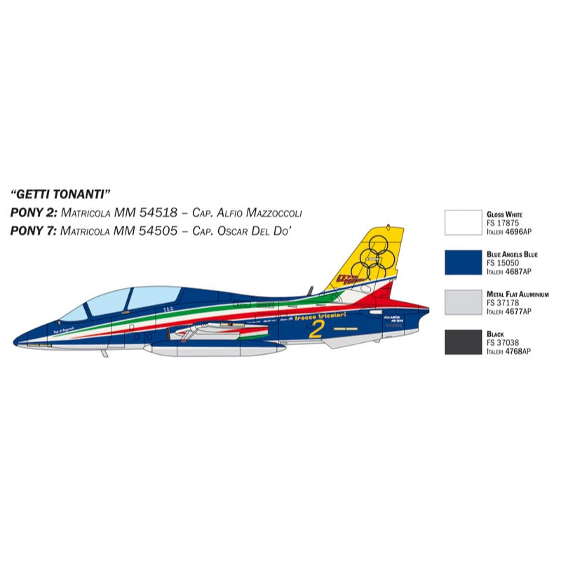 Italeri 1461S 1/72 Macchi MB 339 (3 Kits Included) P.A.N. 60th Anniversary Special Livery