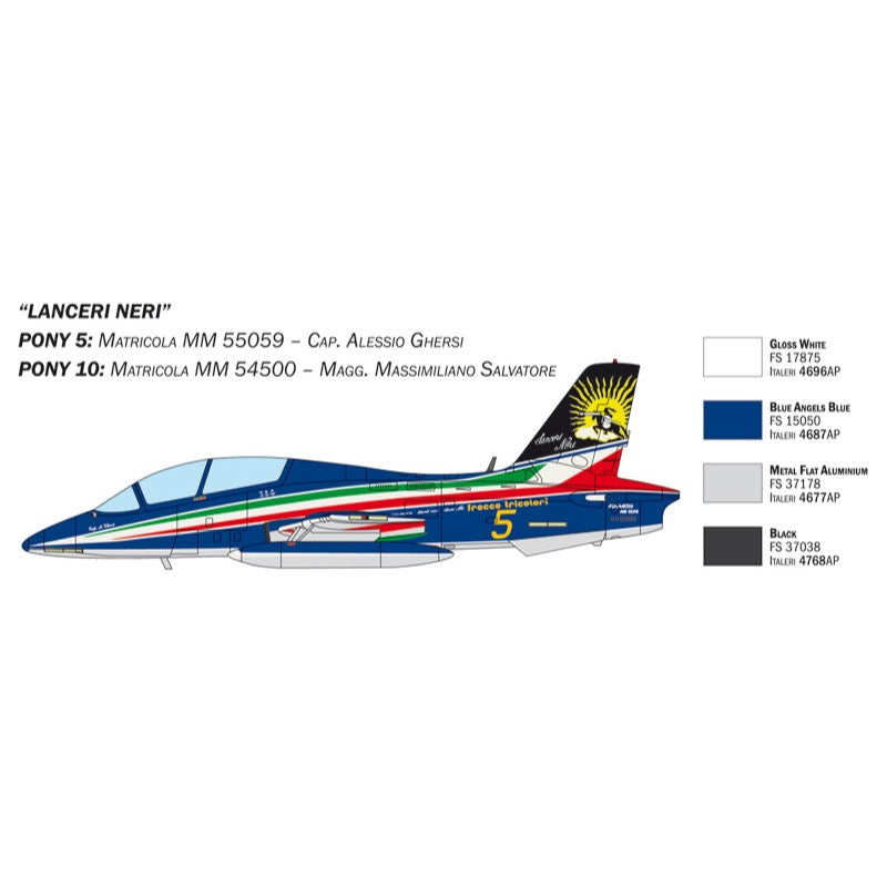 Italeri 1461S 1/72 Macchi MB 339 (3 Kits Included) P.A.N. 60th Anniversary Special Livery