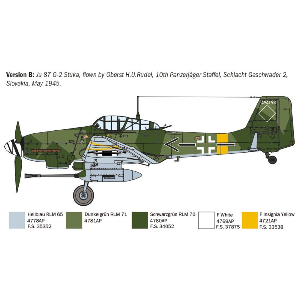 Italeri 1466 1/72 Junkers Ju 87 G-2 Kanonenvogel