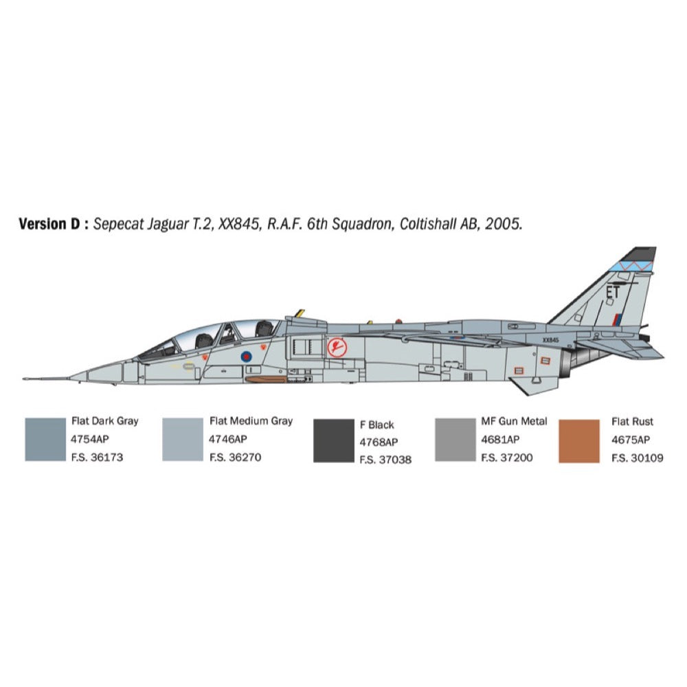 Italeri 1470 1/72 Jaguar T.2 R.A.F. Trainer