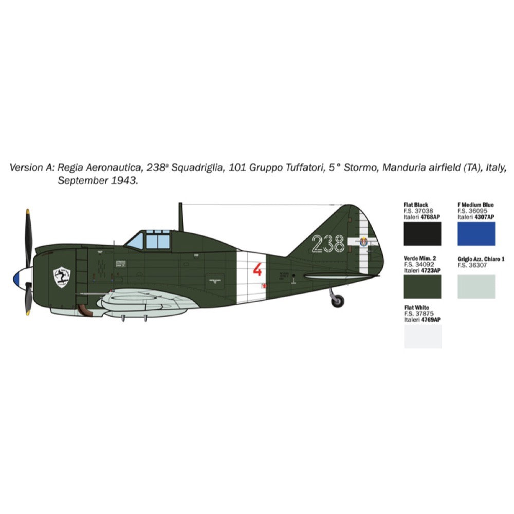 Italeri 1472 1/72 Reggiane Re.2002 Ariete 8001283014724