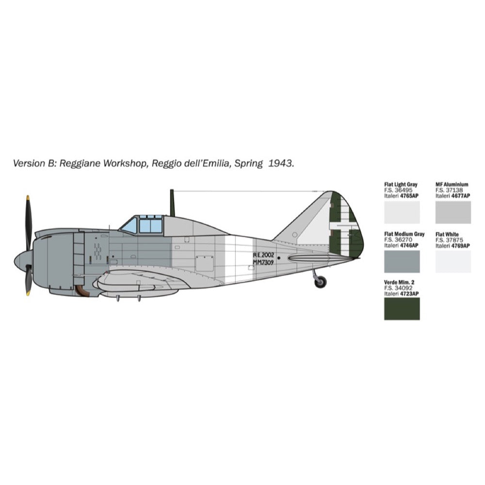 Italeri 1472 1/72 Reggiane Re.2002 Ariete 8001283014724