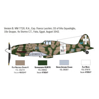 Italeri 1481S 1/72 Macci MC.202 Flogore Aces