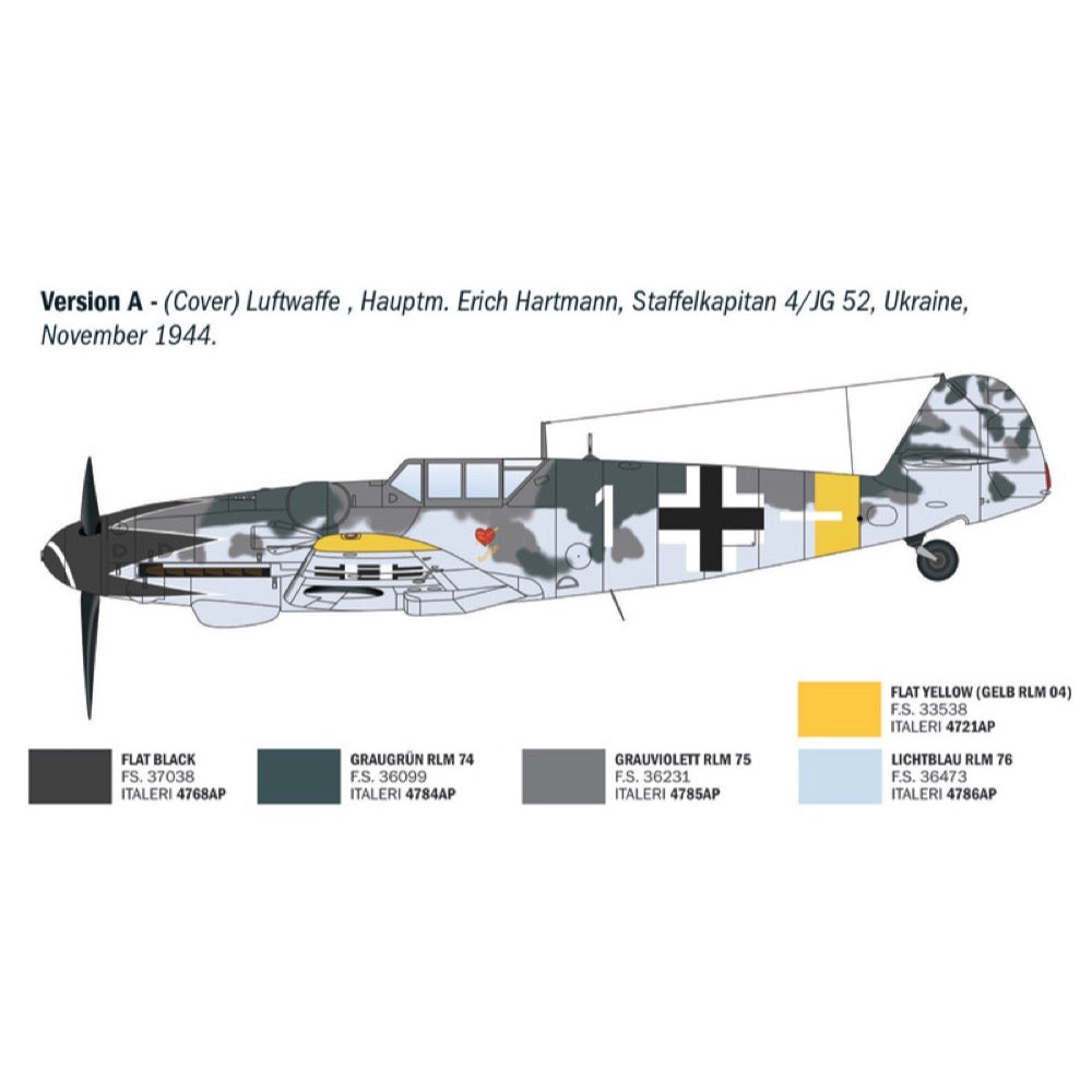 Italeri 1483S 1/72 Messerschmitt Bf-109G Aces