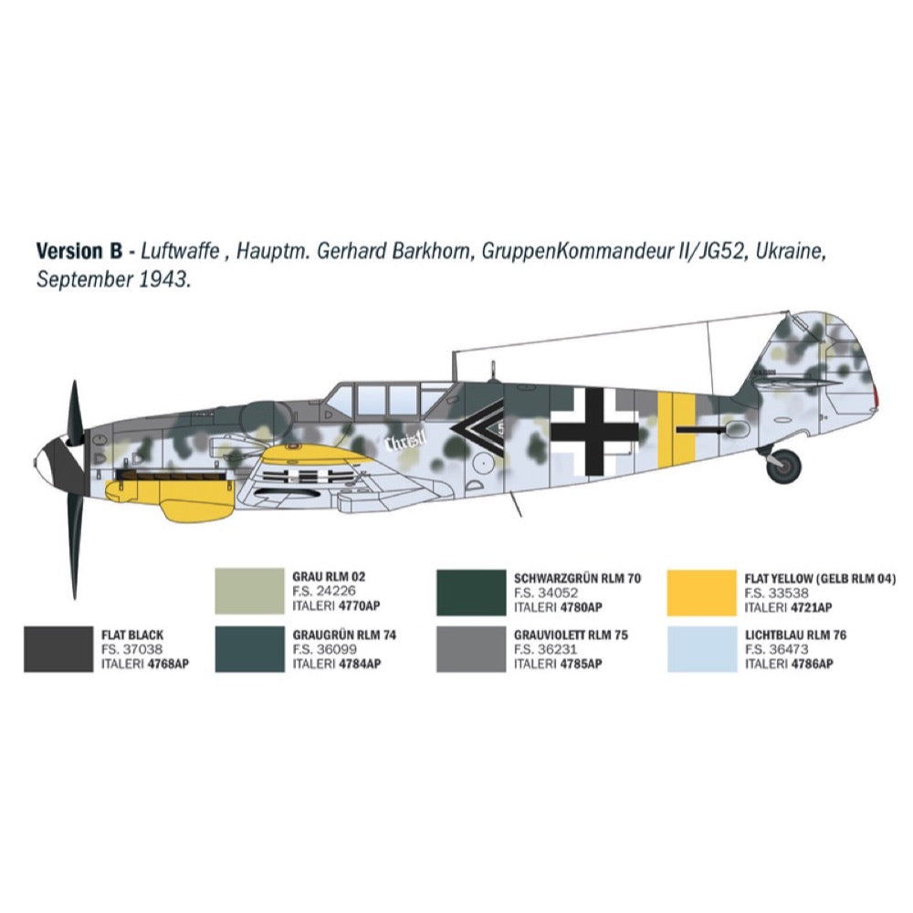 Italeri 1483S 1/72 Messerschmitt Bf-109G Aces