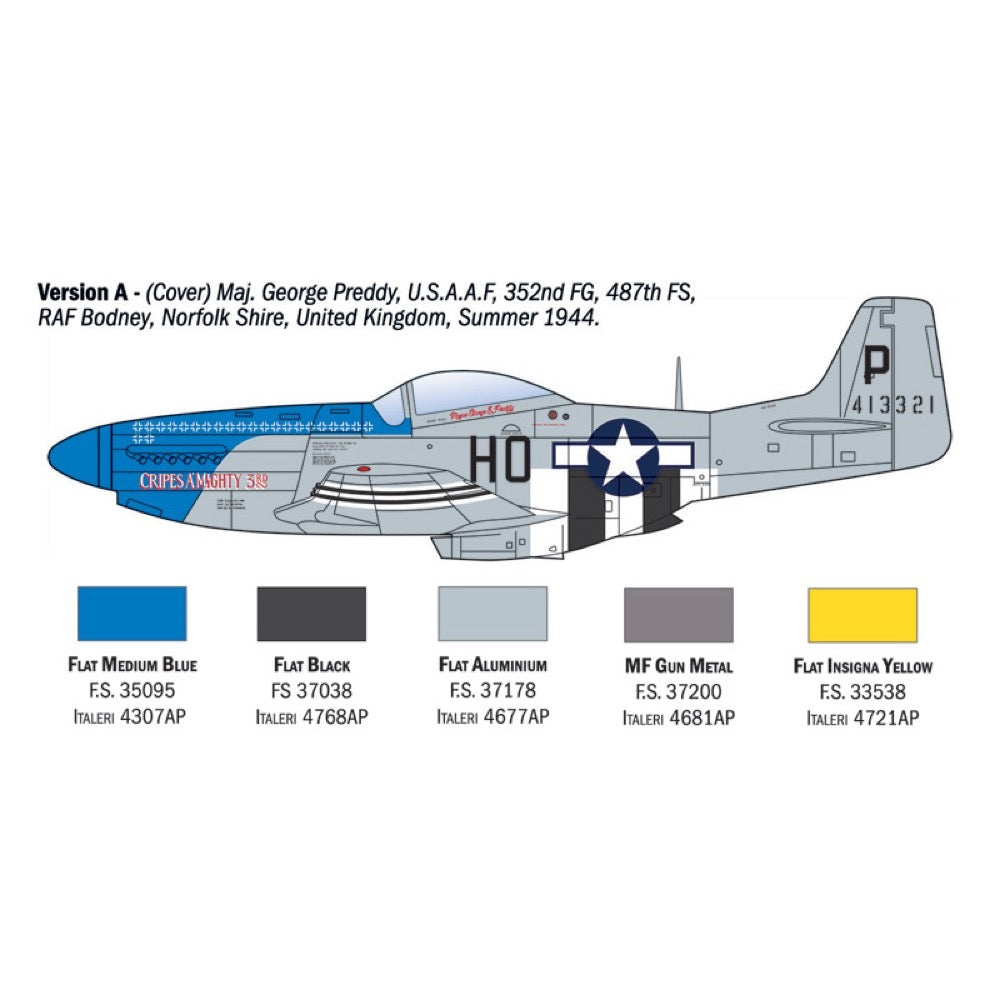 Italeri 1484S 1/72 North American P-51D Mustang Aces