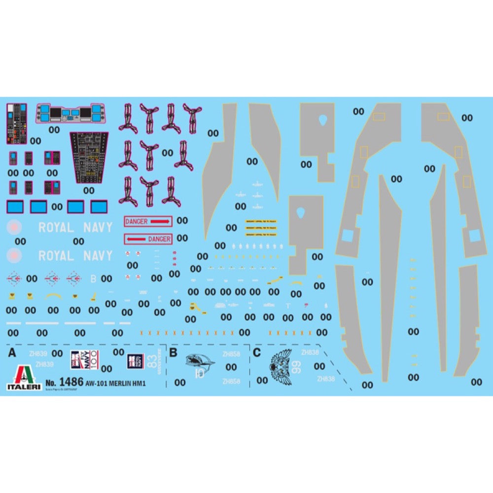 Italeri 1486S 1/72 AW-101 Merlin Hm.1