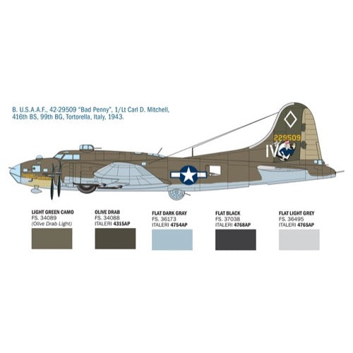 Italeri 1487S 1/72 B-17F Flying Fortress