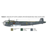 Italeri 1488S 1/72 Dornier Do 217 K-1/K-2 with Fritz-X guided bombs