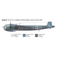 Italeri 1488S 1/72 Dornier Do 217 K-1/K-2 with Fritz-X guided bombs