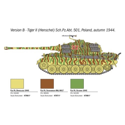 Italeri 15765 1/56 King Tiger