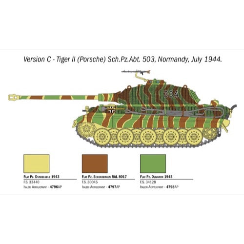 Italeri 15765 1/56 King Tiger