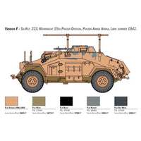 Italeri 15769 1/56 Sd. Kfz. 222-223