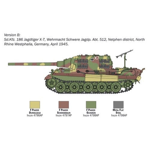 Italeri 15770 1/56 Sd Kfz 186 Jagdtiger
