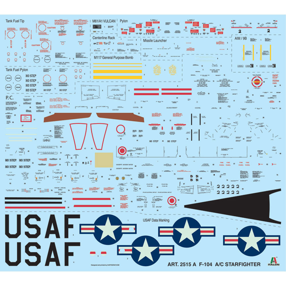 Italeri 2515 1/32 F-104 Starfighter A/C