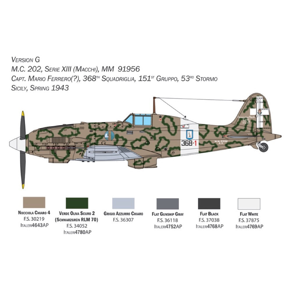Italeri 2518S 1/32 Macchi MC.202