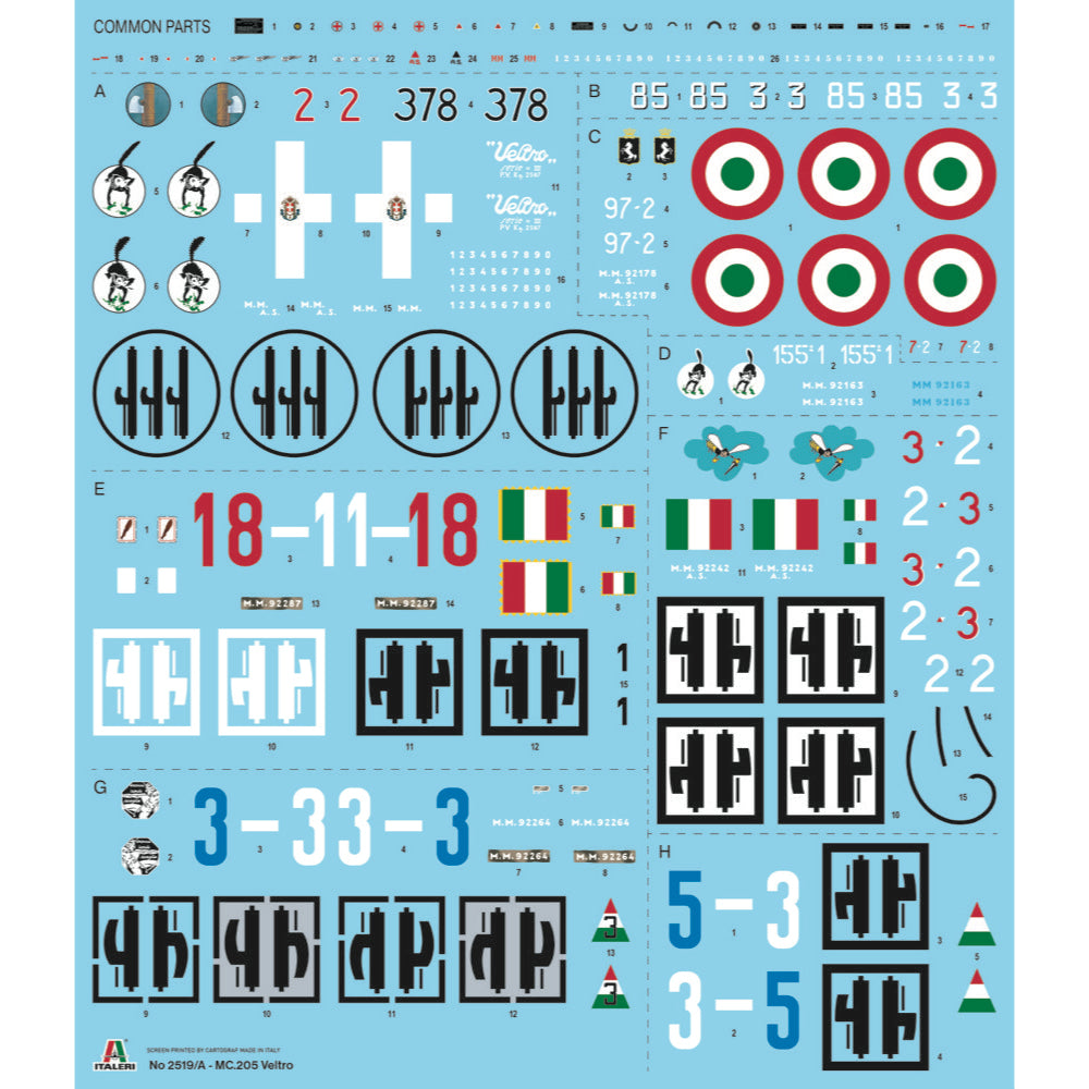 Italeri 2519S 1/32 Macchi MC.205 Veltro