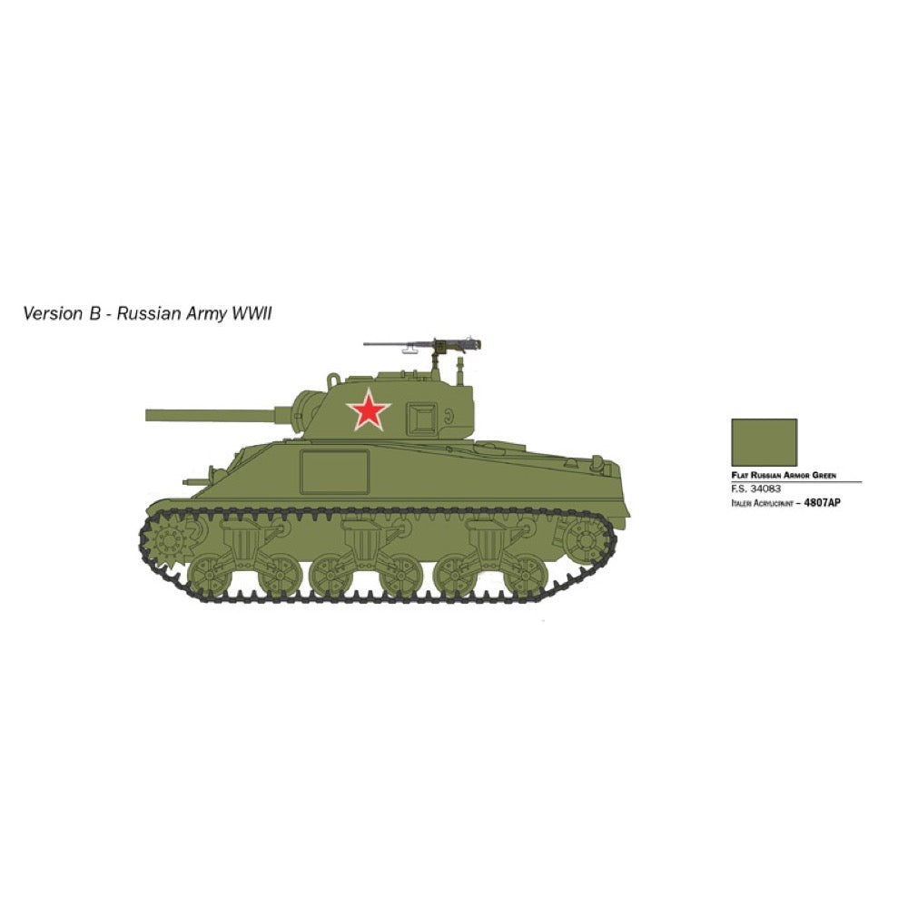 Italeri 25751 1/56 Sherman M4 75mm