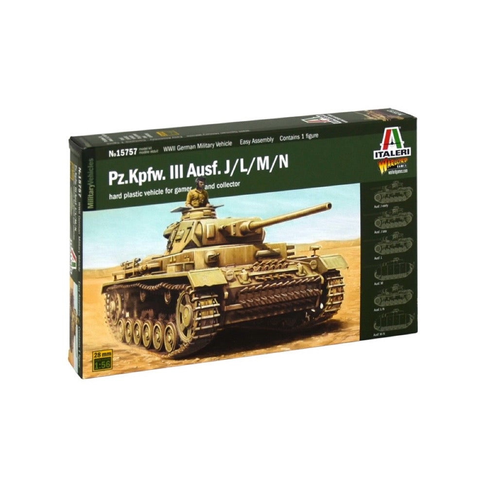Italeri 25757 1/56 Pz.Kpfw. III Ausf. J/L/M/N