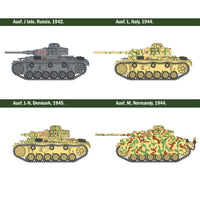 Italeri 25757 1/56 Pz.Kpfw. III Ausf. J/L/M/N
