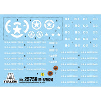 Italeri 25759 1/56 M8/M20 Greyhound