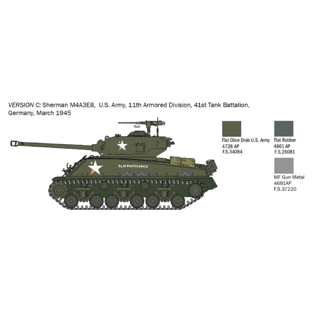Italeri 25772 1/35 M4A3E8 Sherman Fury