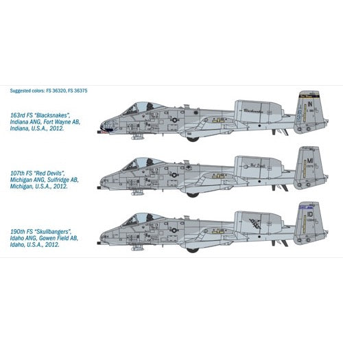 Italeri 2725 1/48 A10C Blacksnakes