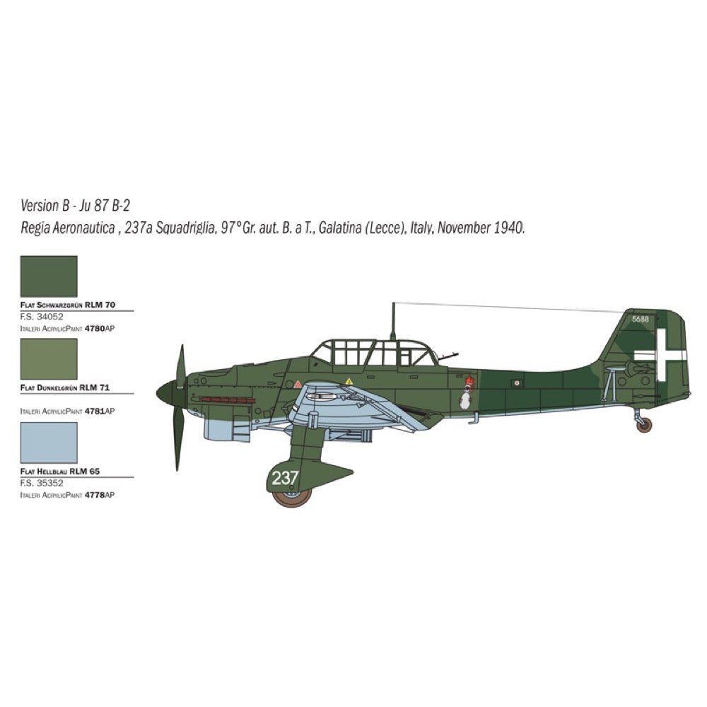Italeri 2769 1/48 Junkers Ju 87B-2/R-2 Picciatello
