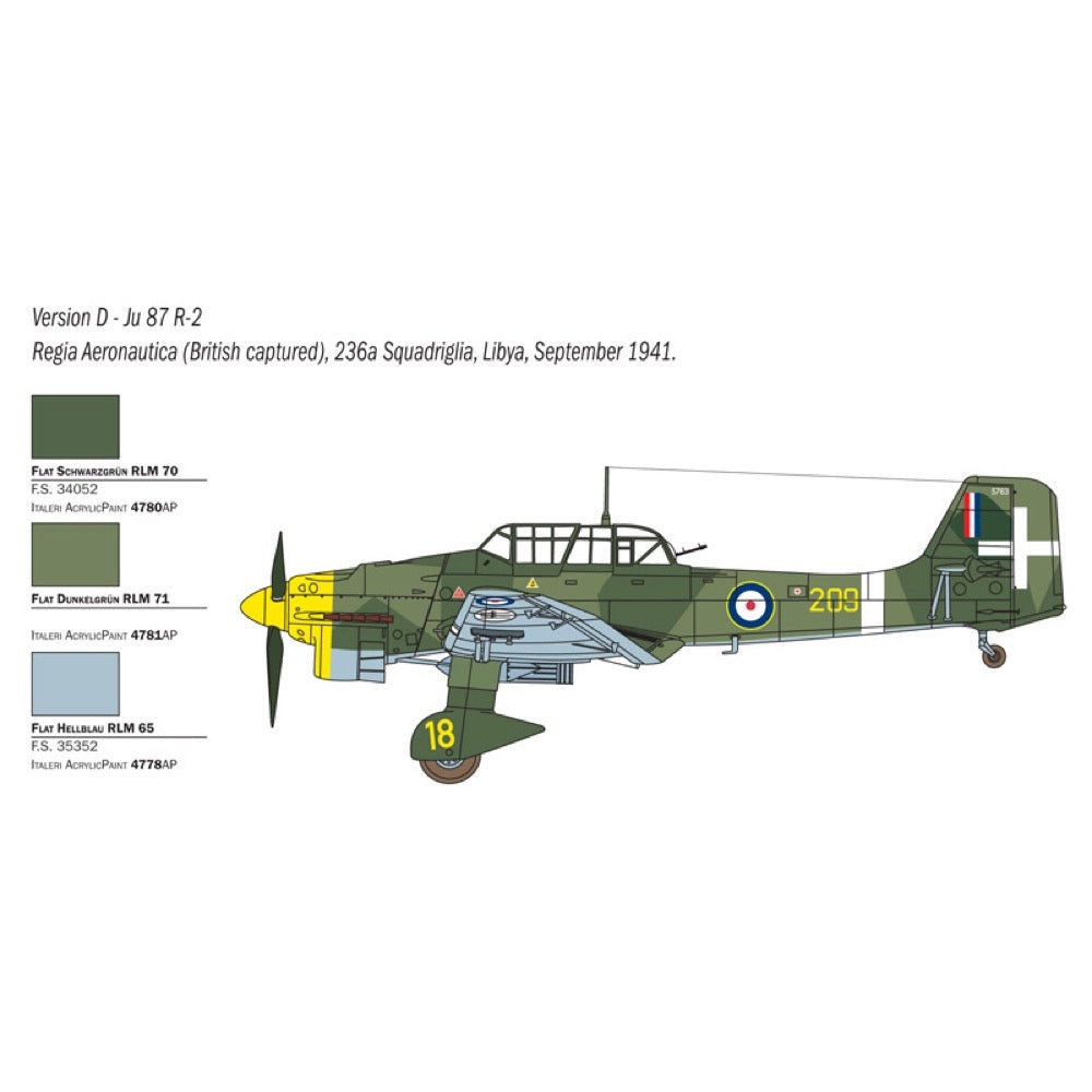 Italeri 2769 1/48 Junkers Ju 87B-2/R-2 Picciatello