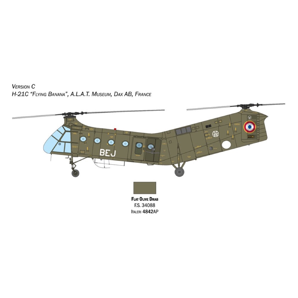 Italeri 2774 1/48 H-21C Flying Banana Gunship New Parts Photo Etch Sheet