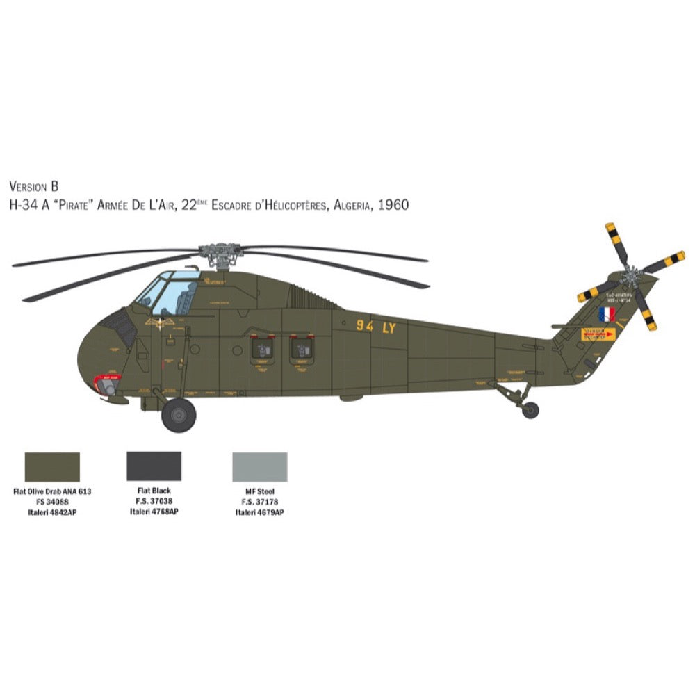 Italeri 2776 1/48 Sikorsky H-34 French and German Heer
