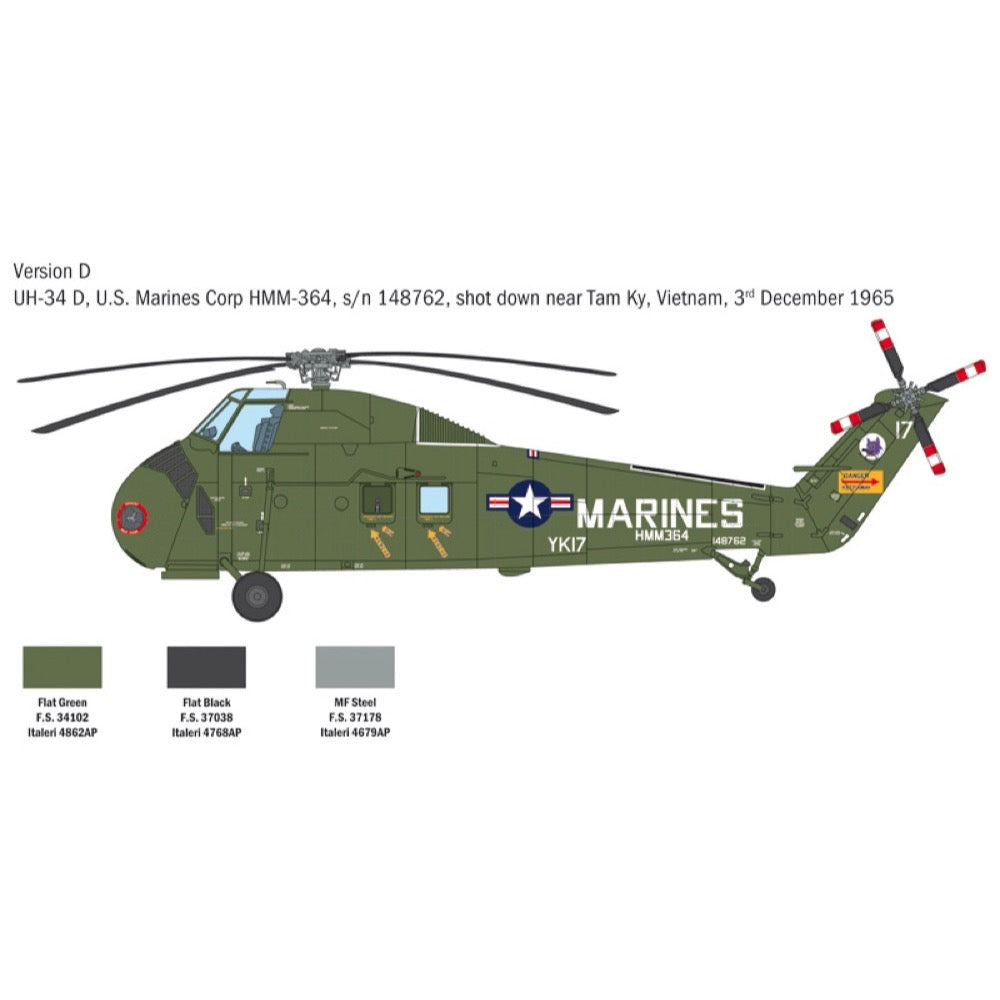 Italeri 2776 1/48 Sikorsky H-34 French and German Heer