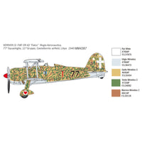Italeri 2801 1/48 Fiat CR42 Falco Battle of Britain 80th Anniversary with Photo-Etched Parts