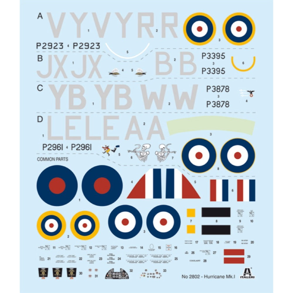 Italeri 2802 1/48 Hurricane Mk.1 Battle of Britain