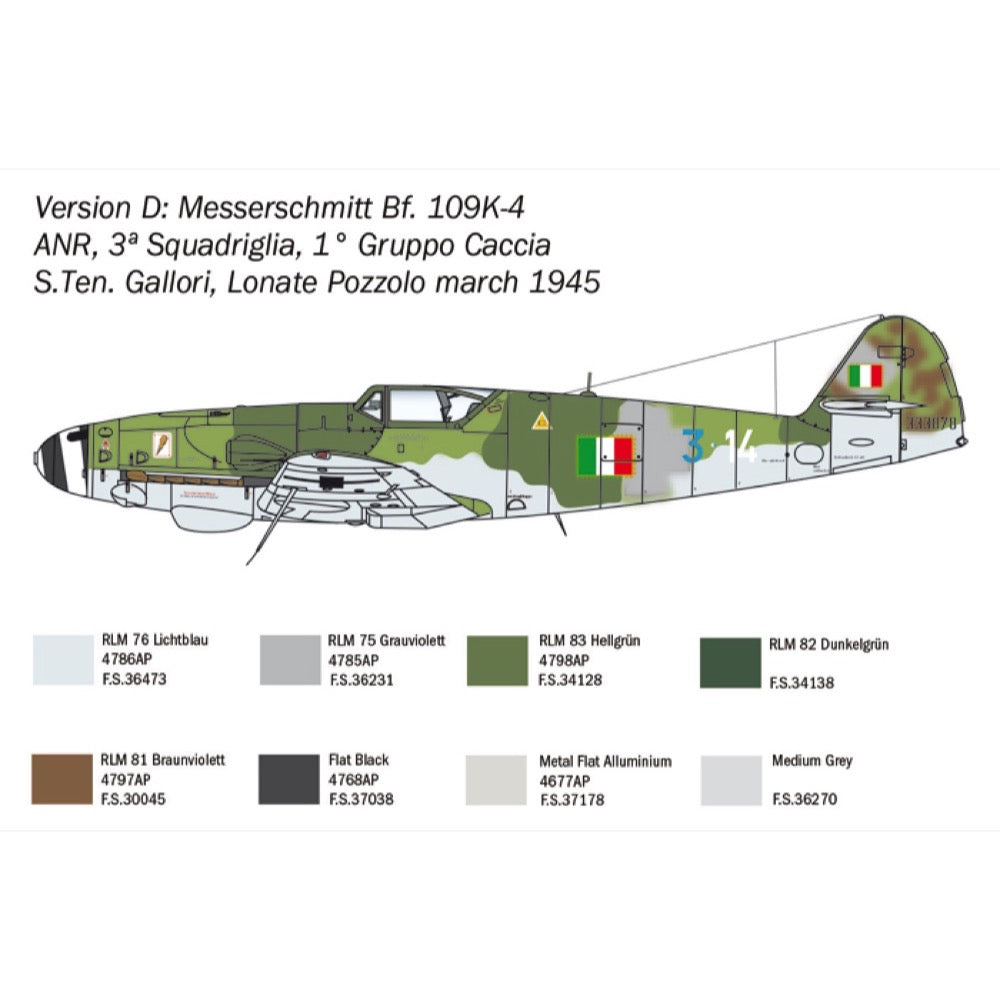 Italeri 2805 1/48 BF 109 K-4