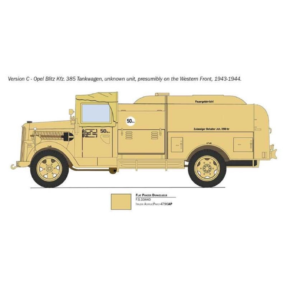 Italeri 2808 1/48 Opel Blitz Tankwagen Kfz 385 Battle of Britain 80th Anniversay