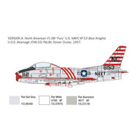 Italeri 2811 1/48 FJ-2/3 Fury with Super Decal Sheet