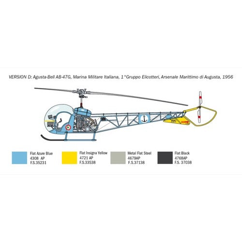 Italeri 2820S 1/48 OH-13 Sioux Korean War