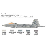 Italeri 2822s 1/48 Lockheed Martin F-22A Raptor