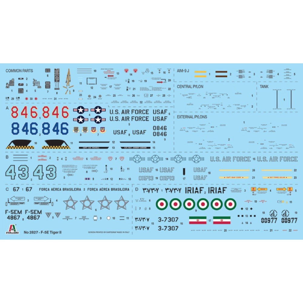 Italeri 2827 1/48 Northrop F-5E Tiger II